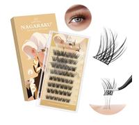 NAGARAKU Faux Cils Auto-Adhésifs 48 Pièces Pour Un Volume Intense Et Naturel Sans Colle Ni Dissolvant Réutilisable Application En Une Seule Étape Volume Maximal Pour Un Regard Profond 0,07mm C 10-16mm