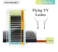 Nagaraku Flying Yy Extensions De Cils Air Serie Fox Doux Naturel Brésilien Volume Premium Vison Mega.C.0.07mm