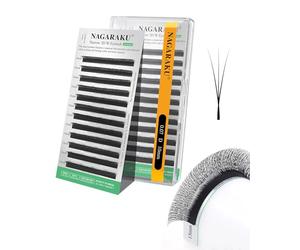NAGARAKU Narrow 3D W Cils 0.07 D 10mm Mat Noir Volume Russe Éventails