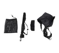 Nager Parachute Ceinture En Nylon PP Anti Desserrant Boucle De Natation Parachute Formation Ensemble pour Dispositifs Auxiliaires 40cm (Noir)