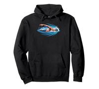 Nageur Maître Natation Maîtres Compétition Insigne Piscine Sweat à Capuche