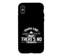 Nagez comme s'il n'y a Pas de Demain athlète de Natation Coque pour iPhone X/XS