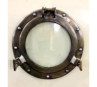 Nagina 11BRONZEWIND Cadre de décoration Murale pour Maisons de Plage/lac, salles de Bains et Chambres à Coucher, 29 cm de diamètre, Bronze