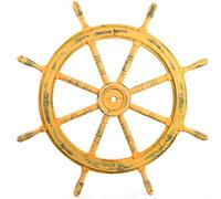 Nagina International Bateau Nautique en Bois fabriqué à la Main - Décoration Murale pour la Maison (36 Pouces, Brun Antique)