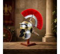 Nagina International Casque médiéval rouge Centurion romain Smiths gaulois pour gladiateurs guerriers pour LARPERS