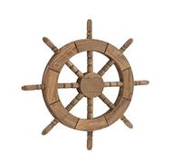 Nagina International Deco 79 20366 Décoration murale en bois pour roue de bateau