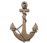 Joveco Wood Marine Wall Decoration 24 "Décoration pour la maison (Ancre de bateau)