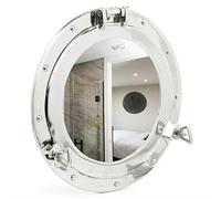 Nagina International Miroir décor de Salle de Bain en Aluminium nickelé et nickelé (12 Pouces)