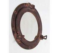 Nagina International Miroir hublot en Aluminium 12 Pouces avec Finition Antique - Décor Nautique