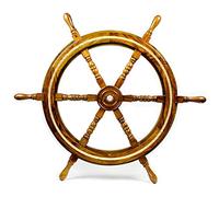 Nagina International Nautical Premium Sailor's Hand Crafted Brass & Wooden Ship Wheel | Décor cadeau de luxe | Boat Collectibles 36 pouces, moyeu en palissandre (bague en laiton)