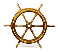 Nagina International Nautical Premium Sailor's Hand Crafted Brass & Wooden Ship Wheel | Luxury Gift Decor | Boat Collectibles (30 inches, Brass Ring)