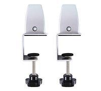 Nagoyuki Lot de 2 pinces de séparation pour bureau - Clip de protection - Support d'écran - Brise-vue - Pour table - Argenté