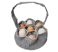 Nagoyuki Mini panier à œufs en tissu, panier de collection, panier à œufs de poule pour la collecte des œufs - 1 panier de collecte d'œufs avec 7 sacs pour œufs de poule, de canard et de caille