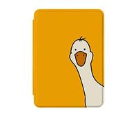 NagpintS Étui en Cuir Kindle Voyage, étui à Rabat pour Amazon Kindle Voyage, Motif de Peinture Housse de Protection en Cuir PU de qualité supérieure pour Amazon Kindle Voyage-Cute Yellow Duck