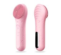 NågraCoola CLIE Brosse de nettoyage du visage, étanche et rechargeable pour homme et femme, exfoliante, massage et nettoyage - Rose