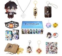 Nahida Genshin Impact Porte-clés pour décorer, boîte cadeau Genshin Impact, coffret cadeau Genshin Impact, ensemble cadeau, Zhongli, 2.2 inch
