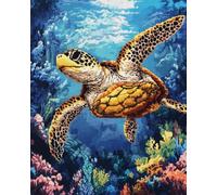 NAHUIGOOD DIY Kit Broderie Point de Croix,fleurs 11CT40x50cm,11CT Stitch Embroidery Starter Kitde Couture à la Main pour Adultes