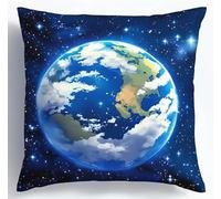 NAHUIGOOD Kit De Broderie Au Point De Croix Pré-Imprimé Universum Planet 45X45Cm Point De Croix De Taie D'Oreiller 11Ct Cross Stitch Embroidery Starter,De Couture À La Main Pour Adultes