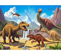 NAHUIGOOD Kits De Broderie Estampillés Pour Adultes, Décoration Murale,Dinosaure Ancien 11Ct40X50Cm Broderie Point De Croix Kit Complet Enfant Canevas Point De Croix Kit Broderie Debutant