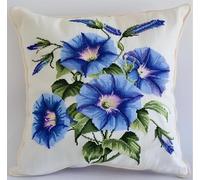 NAHUIGOOD Kits De Coussin Au Point De Croix Pour Les Winde 45X45Cm Point De Croix De Taie D'Oreiller 11Ct Cross Stitch Embroidery Starter,De Couture À La Main Pour Adultes
