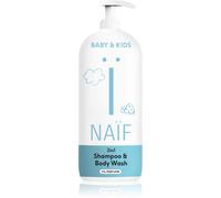 Naif Baby & Kids 2-in-1 gel nettoyant et shampoing pour bébé sans parfum 500 ml