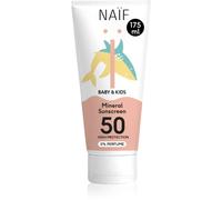 Naif Baby & Kids Mineral Sunscreen SPF 50 0 % Perfume crème protectrice pour bébé 175 ml