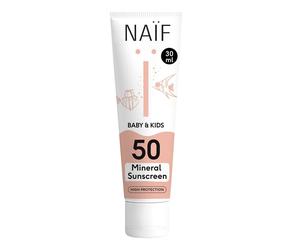 Naïf Baby & Kids Mineral Sunscreen SPF50 Crème Protection Solaire 30 ml