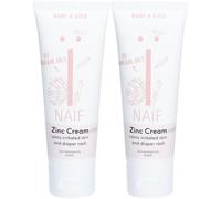 NAIF Crème change sans parfum pour bébés et enfants 2x75 ml