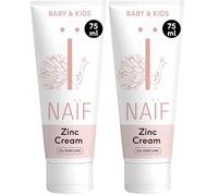 Naïf Crème pour le Change Bébé & Enfant - 0% parfum, pommade au zinc, aux ingrédients naturels, soin peau sensible - 75 ml (Lot de 2)