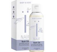 Naïf Huile de Bain Douce Bébé & Enfant - Pour peaux sèches, soin nourrissant, ingrédients d’origine naturelle, vegan - 100 ml