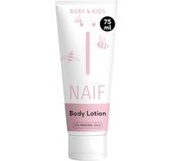 Naïf - Lait Corps Nourrissant Bébé et Enfant - Crème Bébé Peau Sensible - Sans Huile Minérale - Aux Ingrédients Naturels - Pénètre Rapidement - Vegan - 75 ml