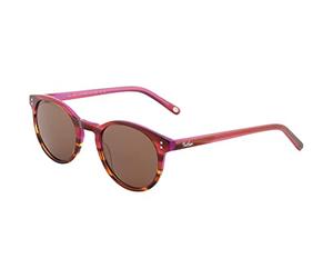 NAIF - Lunettes de Soleil rétro Unisexes, modèle Jamaïque - Crystals de Protection UV 400 et polarisés - Montant acétate Rond, Disponible en Brun, Violet, vin et Sombre Havane
