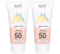 Naïf Mineral Sunscreen SPF50 Crème Protection Solaire 2x100 ml