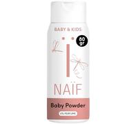 Naïf - Poudre pour bébé - 100% naturel à base de riz - Convient aux nouveau-nés - 0% parfum - Testé dermatologiquement - Origine naturelle- 80g