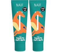 Naïf - Shampoing et gel douche 2 en 1 pour enfants - Nettoie rapidement - Formule douce - 0% SLES - Testé dermatologiquement - D'origine naturelle- 250 ml (Lot de 2)