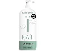 Naïf Shampoing Soin Bébé & Enfant - Aux ingrédients naturels, vegan, sans SLES, sans microplastiques, silicones et parabènes - 500 ml