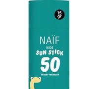 Naïf - Stick solaire pour enfants - FPS 50 - Dès 3 ans - Protection UVA et UVB - Résistant à l'eau - Testé dermatologiquement - Sans microplastiques - Sans parfum- 15 g