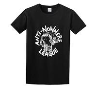 NAIFEN Anti Nowhere League Logo Unisex 100% Cotton Short-Sleeve T-Shirts Black XL