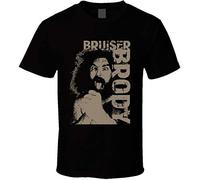 NAIFEN Bruiser Brody Wrestling Unisex 100% Cotton Short-Sleeve T-Shirts Black L