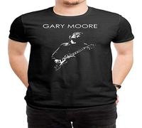 NAIFEN Men's T Cool Stylish Shirts Gary Moore Poster Black XL