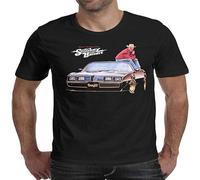 NAIFEN Mens T-Shirts Burt-Reynolds-Smokey-and-The-Bandit- O-Neck Short Sleeve Cotton Black XL