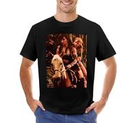 NAIFEN Xena and Gabrielle Vintage Art Cute Clothes Blank Clothes Graphics T Shirt for Men Unisex 100% Cotton Short-Sleeve T-Shirts Black XXXL
