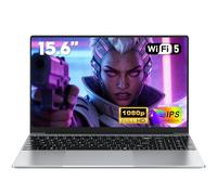 NAIKLULU 15.6 Pouces Pc Portable 2026, i5-7Y54 Processor(1,2 à 3,2GHz), RAM 16GB SSD 1TB Laptop Ordinateur Portable Notebook, Clavier Complet Rétroéclairé/Webcam/Touchpad/5000Mah