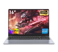 NAIKLULU Ordinateur Portable Laptop, 16 Pouces N150 Processor(1,2 à 3,6GHz), RAM 16GB SSD 1TB Pc Portable Notebook 2025, 1920X1200P/6000Mah/Clavier Complet Rétroéclairé/Webcam/Touchpad