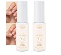 Nail and Cuticle Care Serum with Dropper,Lightweight Non Greasy Daily Moisturizing Oil,Lightweight Fingernail Conditioning Essence for Uneven Fingernail Surfaces,Brush on Nail Serum for Dry (2PCS)