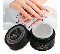 Nail Art Colle, Gel Colle Adhésif Résine Gem Bijoux Diamant Vernis À Ongles Décoration Claire Décoration Bling Outils ongles UV LED pour Solide Transparent DIY Décoration Manucure 22g