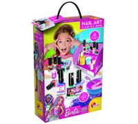 Lisciani Kit Vernis à Ongles Barbie – Change de couleur à l'eau – Avec base et paillettes