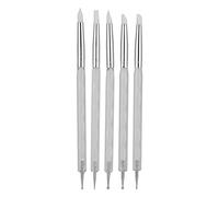 Nail Art Dotting Pen à double fin de peinture à ongles stylo de sculpture bricolage avec une manucure professionnelle de poignée acrylique pour les amateurs de nail (White)