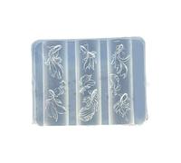 Nail Art en silicone avec motifs coquillages et sirènes faciles à démouler pour manucure Thème sirènes
