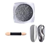 Nail Art Glitter Poudre Effet Miroir Chrome Pigment Poussière Paillettes À Paupières Pour Décorations D'art Poussière Holographique Acrylique Pour Gel Vernis